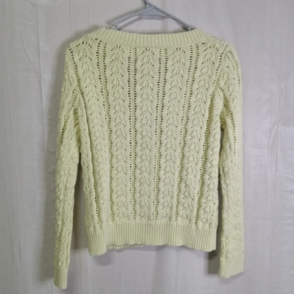 Nautica Jeans Company Cardigan Sweater Light Green Large VTG - Picture 5 of 8